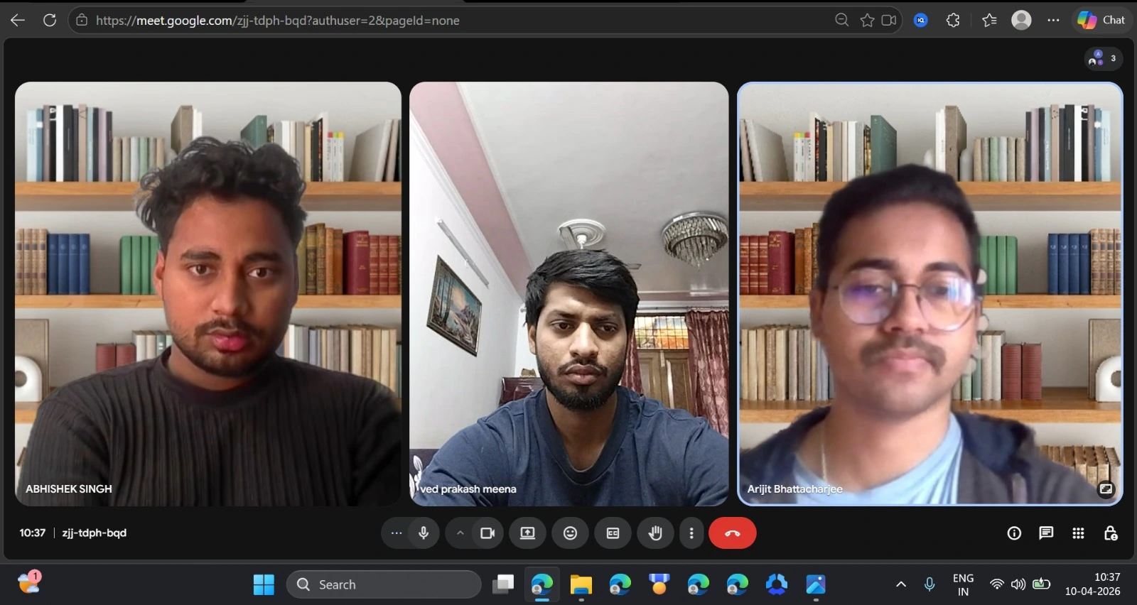 Digital Marketer Arijit Bhattacharjee with his client