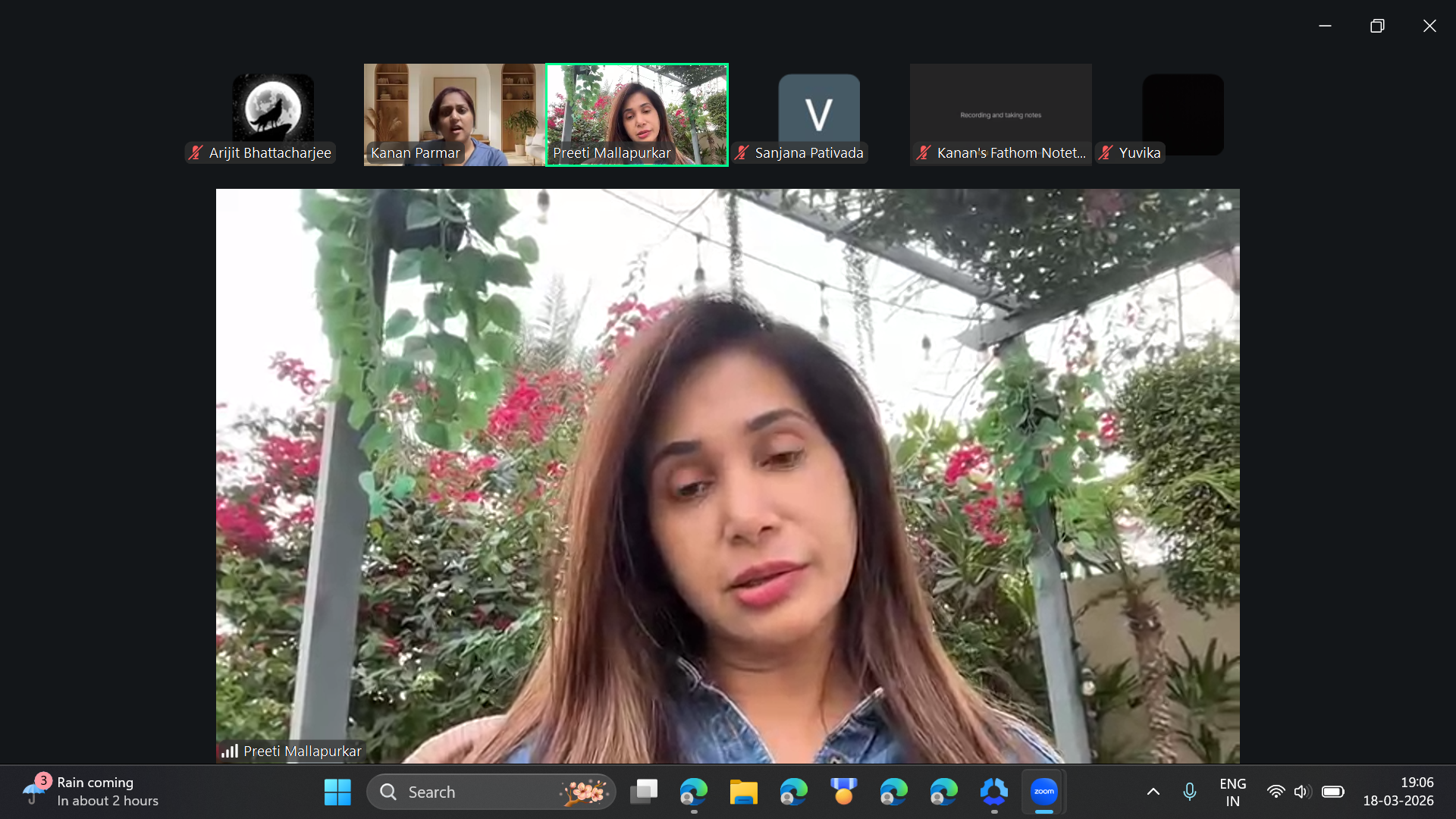 Digital marketer Arijit bhattacharjee with Preeti Mallapurkar